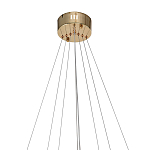 Люстра подвесная светодиодная в виде 3-х колец Lighting Rings Gold варинант исполнения - 2 | Loft Concept в Кирове