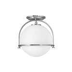 Потолочный светильник с плафоном в форме белого матового шара Hinkley варинант исполнения - 7 | Loft Concept в Кирове