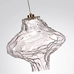 Подвесной светильник с плафоном из фактурного прозрачного стекла Light Ensemble варинант исполнения - 9 | Loft Concept в Кирове