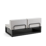 Садовый диван на каркасе из алюминия Petro варинант исполнения - 2 | Loft Concept в Кирове