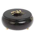 Шкатулка круглая из натурального камня змеевик Stone Casket варинант исполнения - 2 | Loft Concept в Кирове