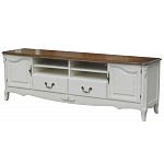 ТВ-тумба в стиле прованс из массива дерева Montmartre Wooden Provence TV Stand варинант исполнения - 1 | Loft Concept в Кирове