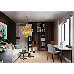 Люстра с каскадом из разноцветных круглых подвесов Key Lustar варинант исполнения - 1 | Loft Concept в Кирове