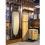 Зеркало овальное в металлической оправе в стиле лофт Urban Style Space варинант исполнения - 4 | Loft Concept в Кирове