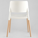 Пластиковый стул на ножках из массива бука Ferret White 4 шт варинант исполнения - 6 | Loft Concept в Кирове
