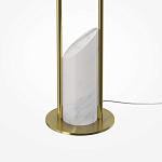 Напольный торшер светодионый золотой Lumen Duo варинант исполнения - 4 | Loft Concept в Кирове