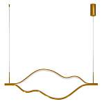 Подвесной светильник волнообразный изогнутый цвета латунь 3000К Spiral Lighting варинант исполнения - 3 | Loft Concept в Кирове