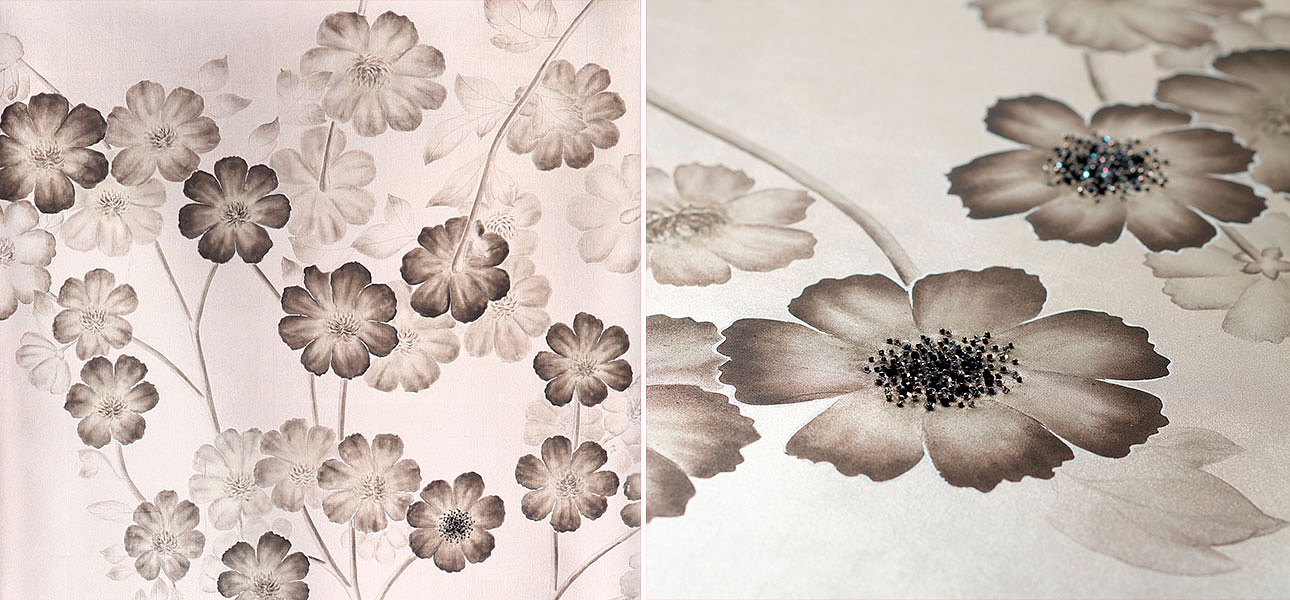 Обои ручная роспись Anemones in Light Special Colourway SC-236 on Tarnished Silver gilded silk Обои ручная роспись Anemones in Light Special Colourway SC-236 on Tarnished Silver gilded silk - Loft-Concept в Кирове