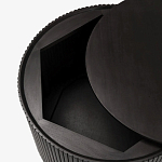 Черный приставной стол с местом для хранения Smart Textured Table варинант исполнения - 2 | Loft Concept в Кирове