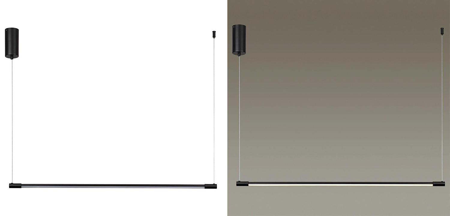 Подвесной светильник Trumpet Tube Black Linear Подвесной светильник Trumpet Tube Black Linear - Loft-Concept в Кирове