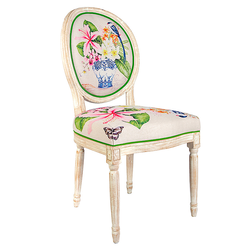 Стул Pink Hibiscus Stool Бежевый Мульти Стул Pink Hibiscus Stool Бежевый Мульти в Кирове | Loft Concept