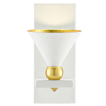 Бра с бело-золотыми плафоном в форме конуса Light Source варинант исполнения - 2 | Loft Concept в Кирове
