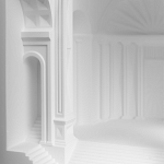 Встраиваемый в стену гипсовый светильник под покраску с арками и рельефными колоннами Antiquity Athena варинант исполнения - 8 | Loft Concept в Кирове