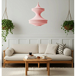 Подвесной вязаный розовый светильник «Моника» варинант исполнения - 5 | Loft Concept в Кирове