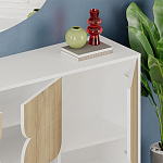 Комод с 3-мя дверцами и выдвижным ящиком цвета светлый дуб SPARK CONSOLE WHITE варинант исполнения - 4 | Loft Concept в Кирове