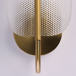 Бра с изогнутым рельефным плафоном Textured Glass варинант исполнения - 5 | Loft Concept в Кирове