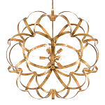 Люстра круглая в виде объёмного цветка Golden Flower Sphere варинант исполнения - 2 | Loft Concept в Кирове