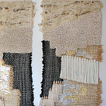 Триптих Геометрический гобелен бежевый Figurative Beige Wall Hangings варинант исполнения - 2 | Loft Concept в Кирове