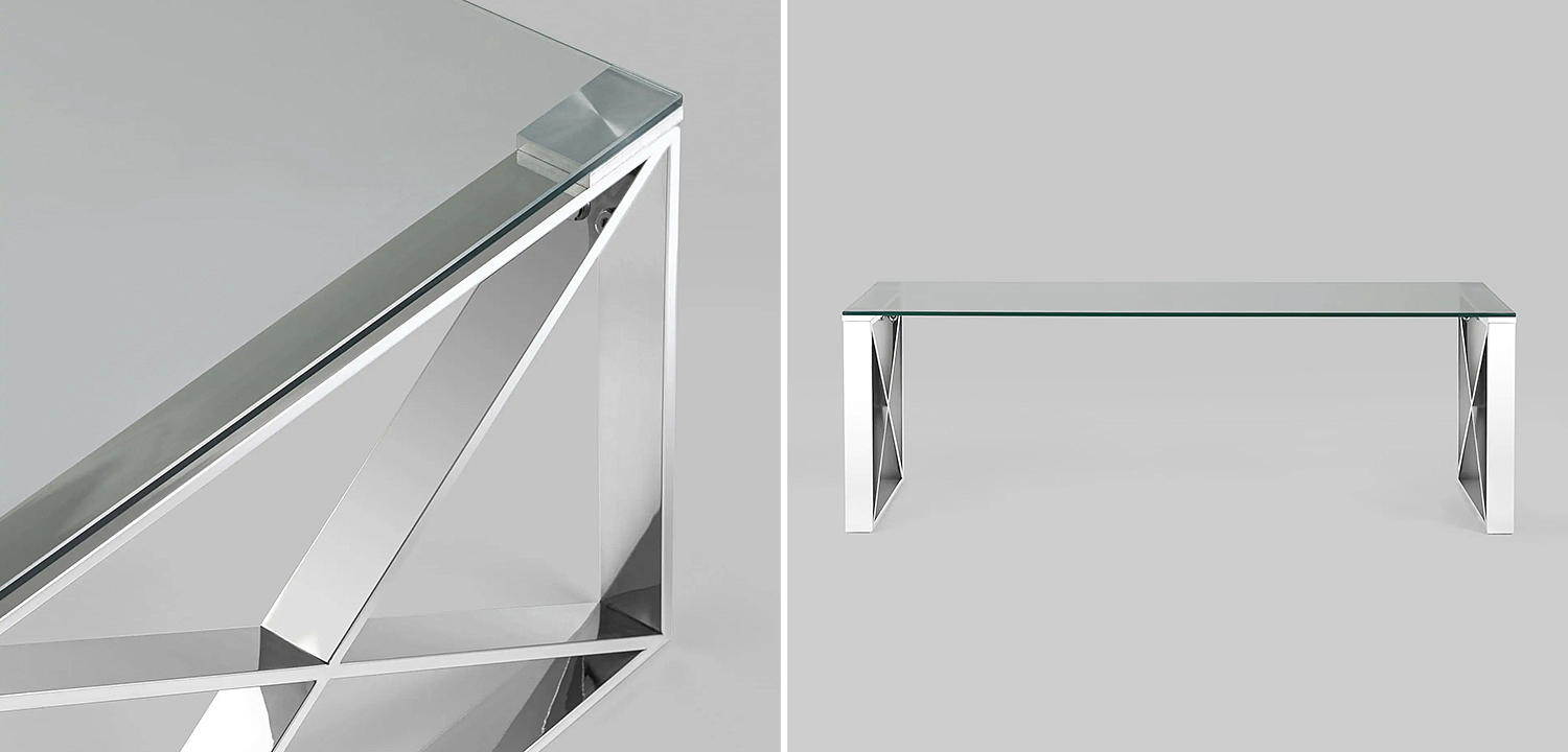 Столик кофейный Lannes Collection Silver - Loft-Concept в Кирове