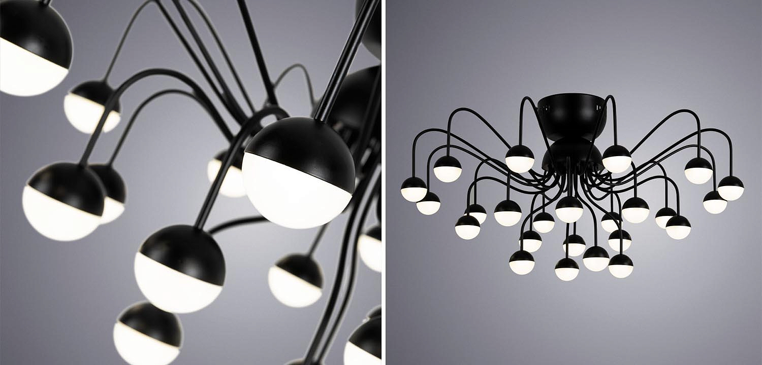 Потолочная люстра Vilelme Chandelier black Потолочная люстра Vilelme Chandelier black - Loft-Concept в Кирове