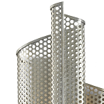 Бра серебряное изогнутой формы с перфорацией Perforation варинант исполнения - 1 | Loft Concept в Кирове