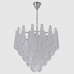 Люстра с подвесками из рифленного стекла в форме капель Textured Glass Chandelier варинант исполнения - 4 | Loft Concept в Кирове