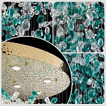 Люстра зеленая каскадная Green Light CascadeDroplet Chandelier варинант исполнения - 3 | Loft Concept в Кирове