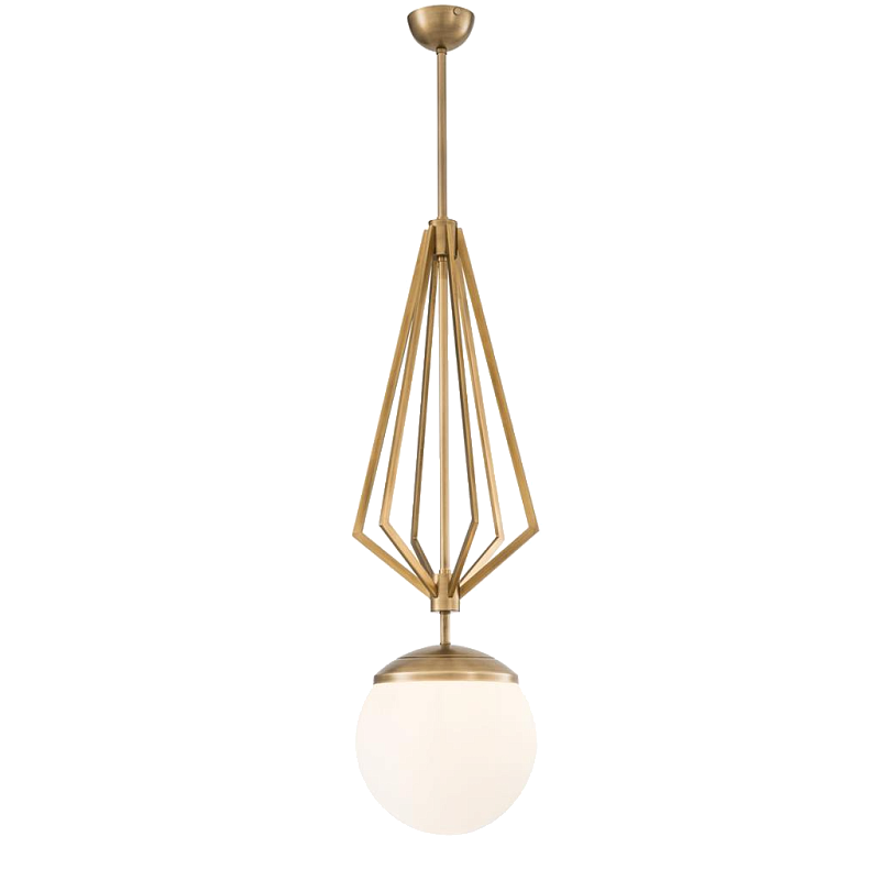Люстра Chandelier Gigolo Латунь Античная полированная Белый Люстра Chandelier Gigolo Латунь Античная полированная Белый в Кирове | Loft Concept