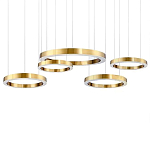 Люстра Light Ring Horizontal Латунь варинант исполнения - 1 | Loft Concept в Кирове