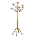 Торшер золотой в виде растения Golden Flower Glade варинант исполнения - 3 | Loft Concept в Кирове