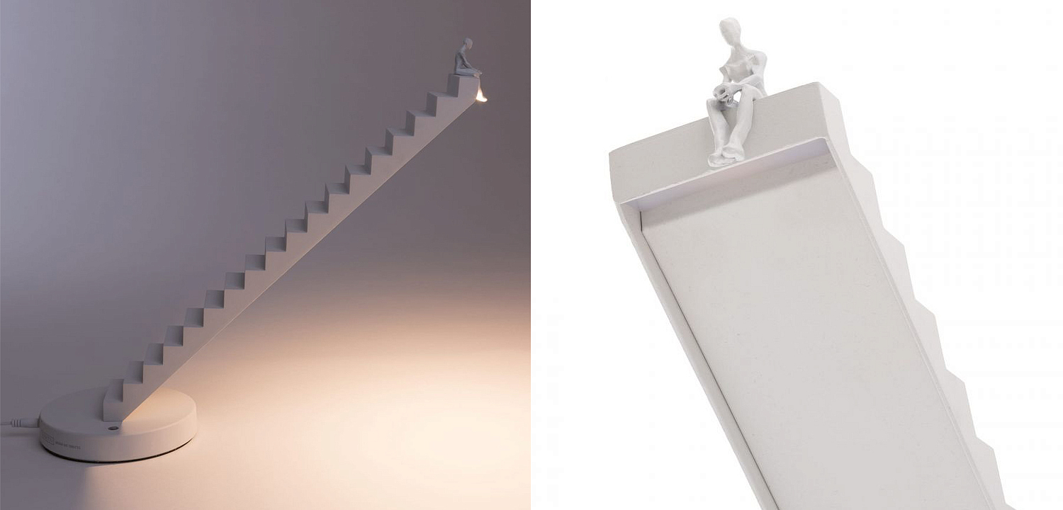 Настольная лампа Seletti Verso Lamp White Настольная лампа Seletti Verso Lamp White - Loft-Concept в Кирове