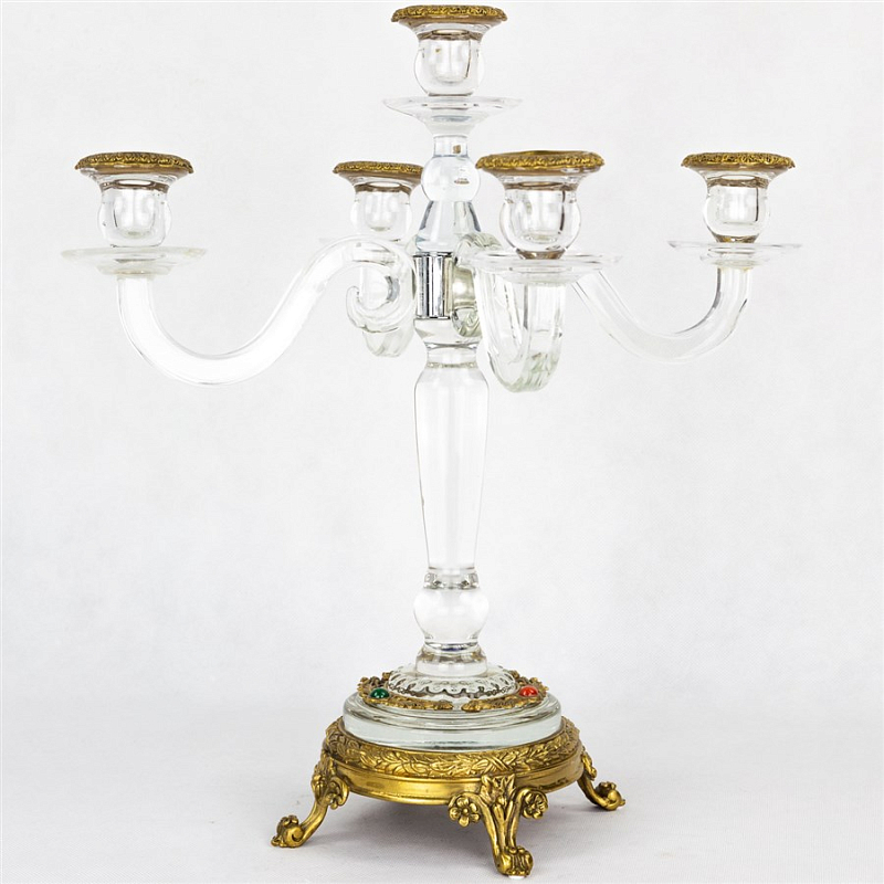 Подсвечник Transparent Candlestick Бронза Прозрачный (Transparent) Подсвечник Transparent Candlestick Бронза Прозрачный (Transparent) в Кирове | Loft Concept