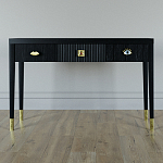Дизайнерский Письменный стол Elsa Dreams Black с тремя ящиками варинант исполнения - 1 | Loft Concept в Кирове