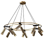 Люстра круглая с медными фактурными плафонами Trustworthiness варинант исполнения - 1 | Loft Concept в Кирове