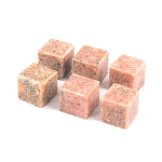 Камни для охлаждения виски из розового мрамора Natural Stone Cube варинант исполнения - 3 | Loft Concept в Кирове