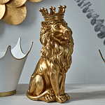 Статуэтка лев с детализированной гривой и изящной короной Lion Crown  варинант исполнения - 5 | Loft Concept в Кирове