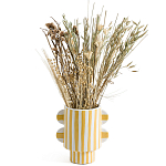 Ваза из фаянса Brighter than the Stars жёлтая полоска варинант исполнения - 3 | Loft Concept в Кирове