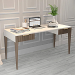 Рабочий стол с прямоугольной белой столешницей и 2-мя ящиками Harper Line варинант исполнения - 2 | Loft Concept в Кирове