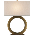 Настольная лампа с корпусом в форме кольца и прямоугольным абажуром French Ring варинант исполнения - 3 | Loft Concept в Кирове