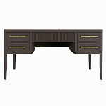 Большой Рабочий стол Primo с 5 выдвижными ящиками Темный орех варинант исполнения - 7 | Loft Concept в Кирове