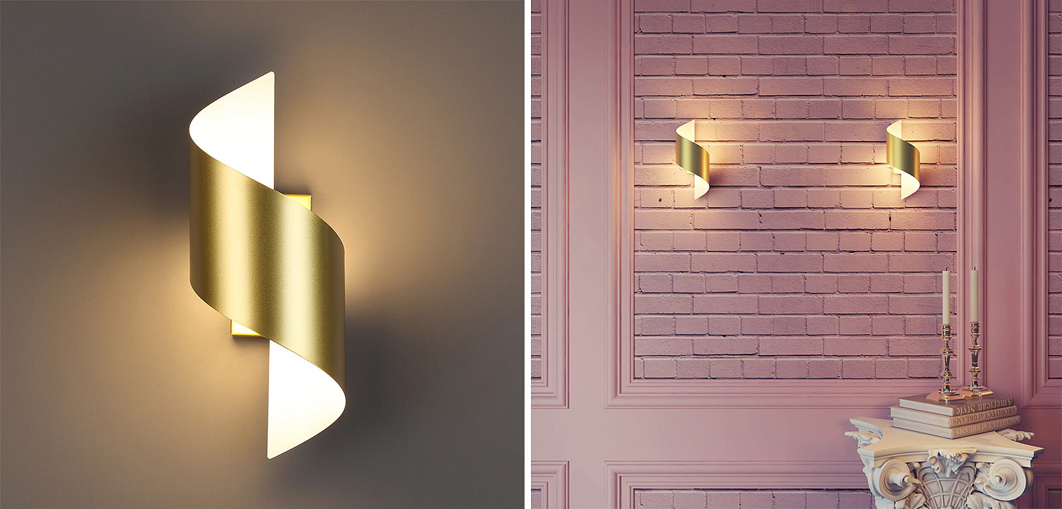 Бра Gold Locken Wall Lamp Бра Gold Locken Wall Lamp - Loft-Concept в Кирове