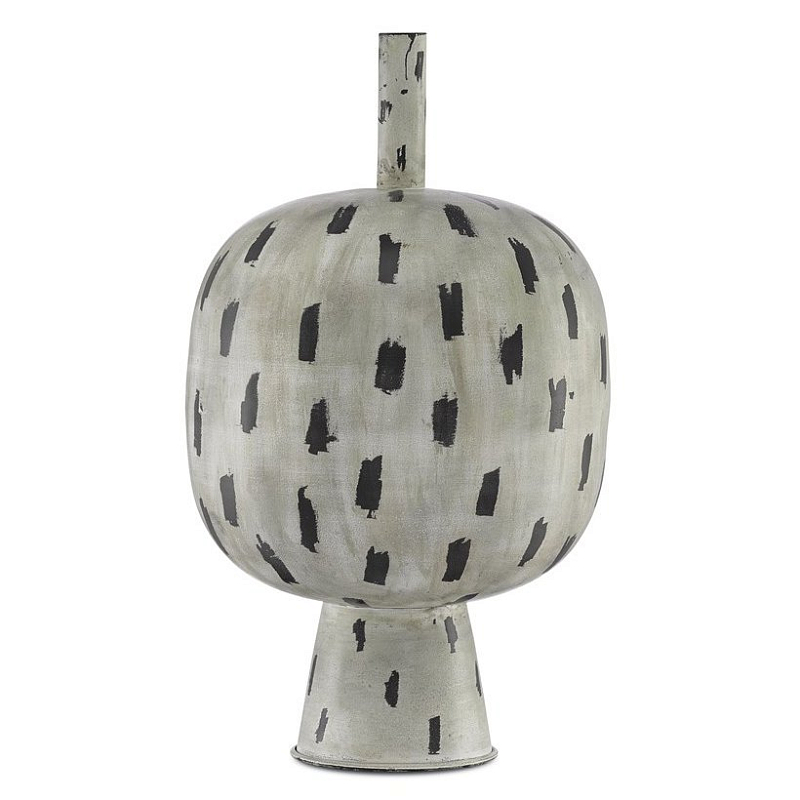Ваза Declan Large Vase Бежево-серый Черный Ваза Declan Large Vase Бежево-серый Черный в Кирове | Loft Concept