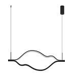 Подвесной светильник волнообразный изогнутый на двух тросах 123 см Spiral Lighting варинант исполнения - 4 | Loft Concept в Кирове