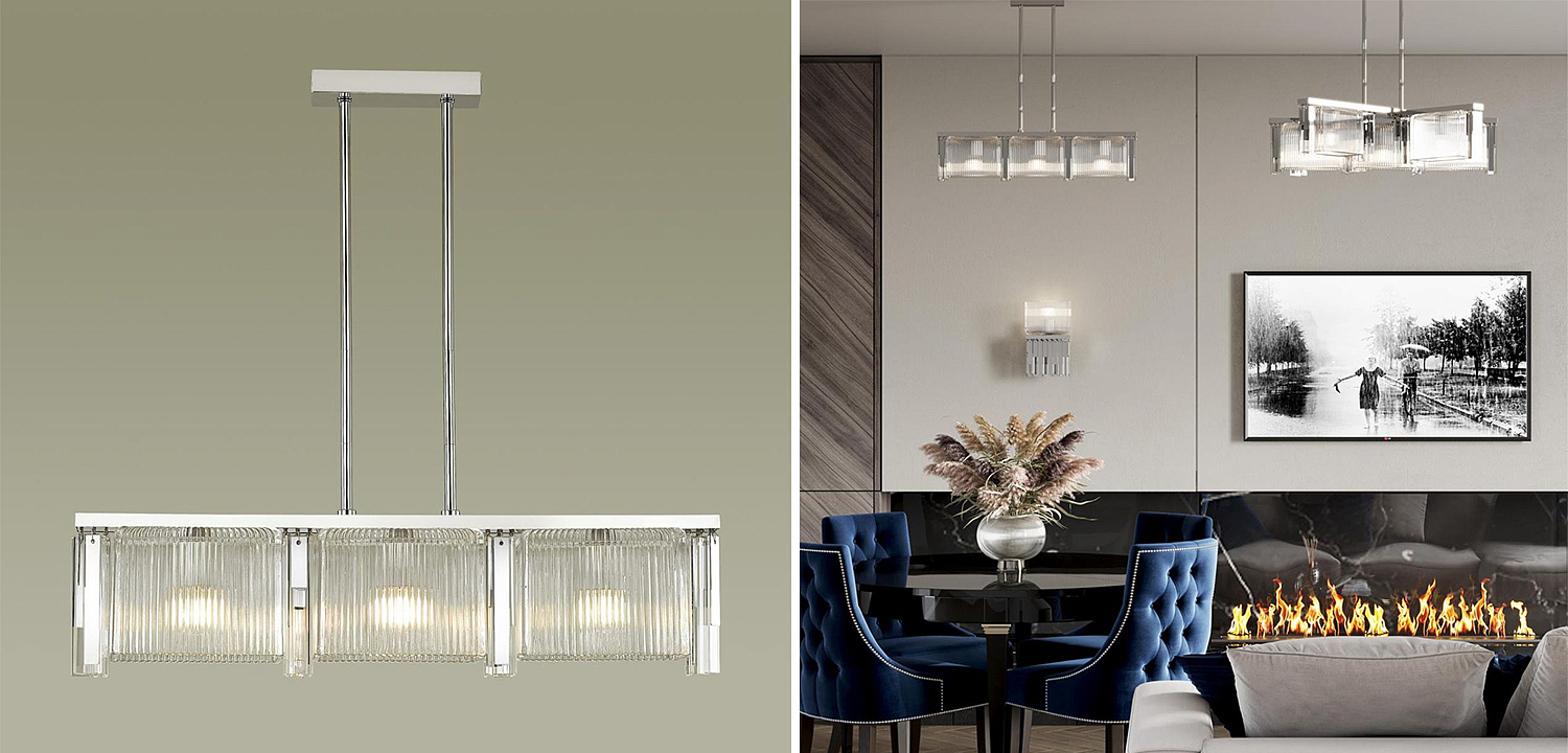 Люстра Madelen Chrome Linear Chandelier Люстра Madelen Chrome Linear Chandelier - Loft-Concept в Кирове
