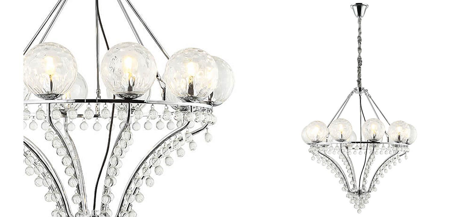 Люстра Melaine Chandelier chrome Люстра Melaine Chandelier chrome - Loft-Concept в Кирове