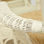 Комплект обеденный из ротанга Eloise grand white варинант исполнения - 8 | Loft Concept в Кирове