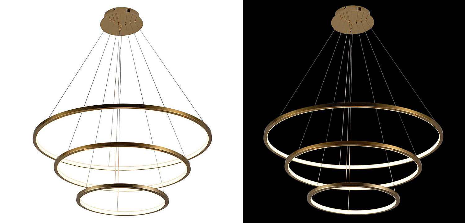 Люстра Ring Horizontal Trio gold Люстра Ring Horizontal Trio gold - Loft-Concept в Кирове