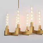 Люстра CANELLE Linear Chandelier 12 Modern Brass варинант исполнения - 1 | Loft Concept в Кирове