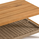 Стол журнальный для сада из акации Breathe Nature варинант исполнения - 3 | Loft Concept в Кирове