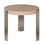Столик журнальный круглый со светлым шпоном Light Veneer Table варинант исполнения - 1 | Loft Concept в Кирове